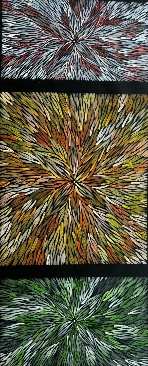 Bush Medicine Leaves <br> Christine Morris <br> 135cm x 55cm - Image 2