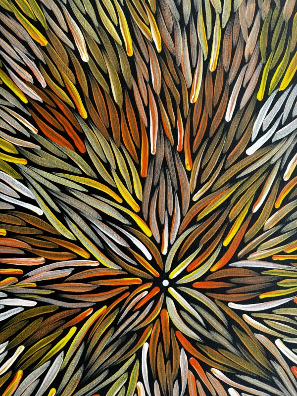 Bush Medicine Leaves <br> Christine Morris <br> 135cm x 55cm - Image 3