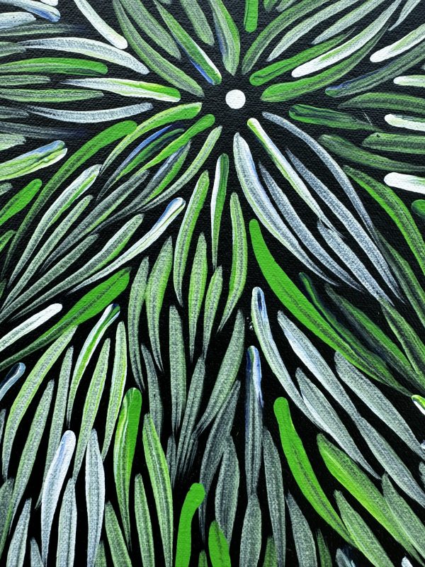 Bush Medicine Leaves <br> Christine Morris <br> 135cm x 55cm - Image 5