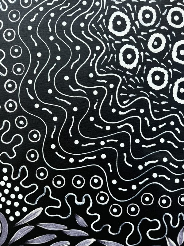 Woman Collecting Bush Tucker <br> Sharon Napanangka Butcher <br> 200cm x 63cm - Image 4