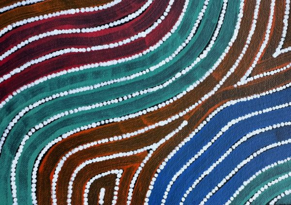 Yarla Jukurrpa (Bush Potato Dreaming)<br> Alicka Napanangka Brown <br> 25cm x 25cm (Copy) - Image 2