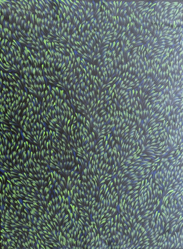 Bush Medicine Leaves <br> Samantha Kemarre Morgan <br> 69cm x 94cm