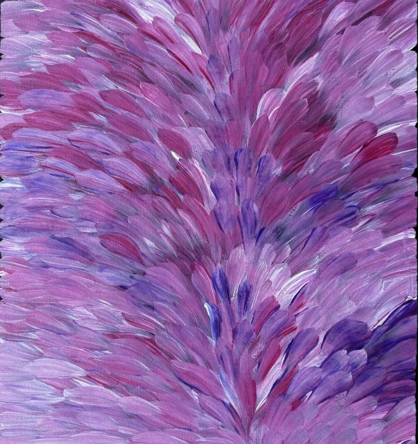 Bush Medicine Leaves <br> Samantha Kemarre Morgan <br> 50cm x 46cm