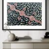 Woman Collecting Bush Flowers<br> Sharon Napanangka Butcher <br> 60cm x 40cm