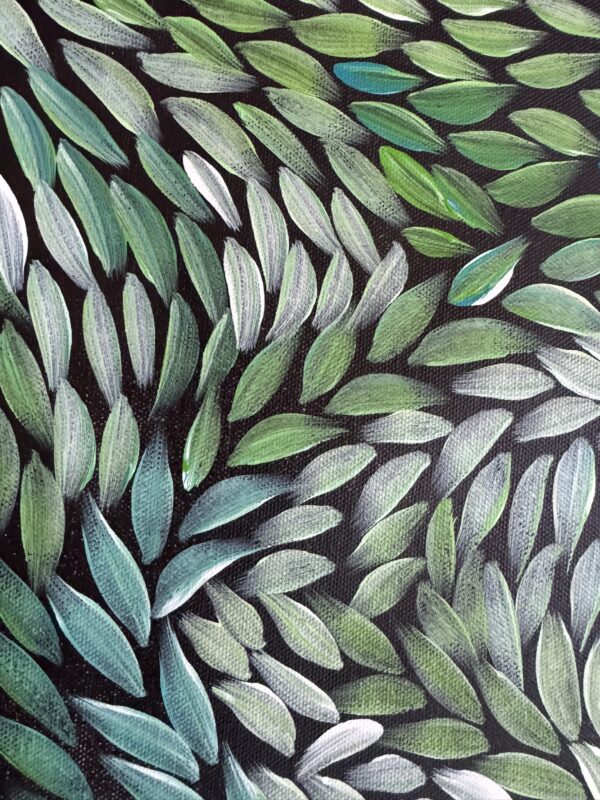 Bush Medicine Leaves<br> Sharon Napanangka Butcher <br> 70cm x 42cm - Image 2