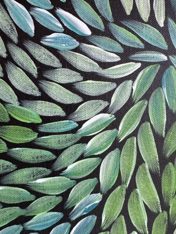 Bush Medicine Leaves<br> Sharon Napanangka Butcher <br> 70cm x 42cm - Image 3