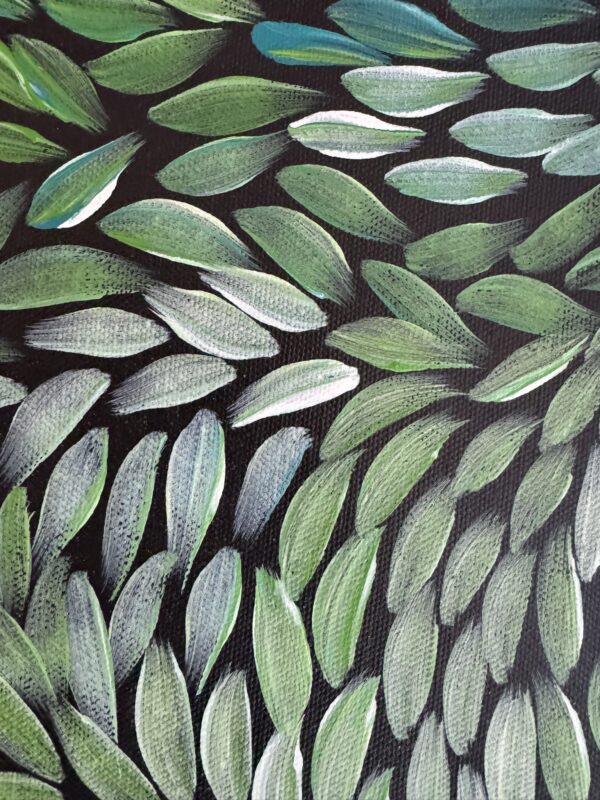 Bush Medicine Leaves<br> Sharon Napanangka Butcher <br> 70cm x 42cm - Image 5