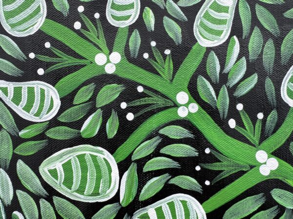 Bush Banana Dreaming<br> Sharon Napanangka Butcher <br> 50cm x 36cm - Image 2