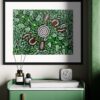Bush Banana Dreaming<br> Sharon Napanangka Butcher <br> 50cm x 36cm