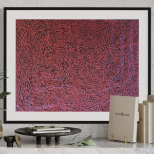 Bush Medicine Leaves<br> Sharon Napanangka Butcher <br> 83cm x 63cm