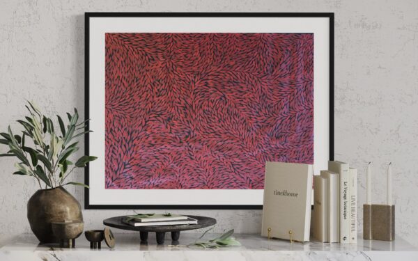 Bush Medicine Leaves<br> Sharon Napanangka Butcher <br> 83cm x 63cm