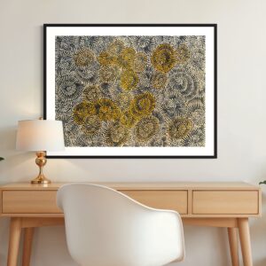 Flying Ant Dreaming<br> Maria Nampijinpa Brown <br> 92cm x 68cm