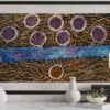 Seven Sisters Dreaming<br> Maria Nampijinpa Brown <br> 114cm x 69cm