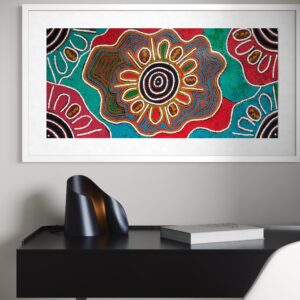 Womans Collecting Bush Tomatoes<br>Barbara Pananka<br>94x45cm