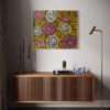 Flying Ant Dreaming<br> Maria Nampijinpa Brown <br> 96cm x 84cm