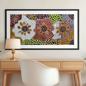 Woman Collecting Bush Tucker<br>Barbara Pananka<br>132x63cm