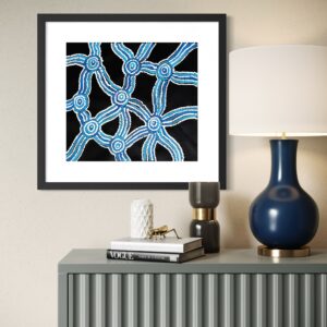 Ngapa Jukurrpa <br> Maria Nampijinpa Brown <br> 48cm x 43cm