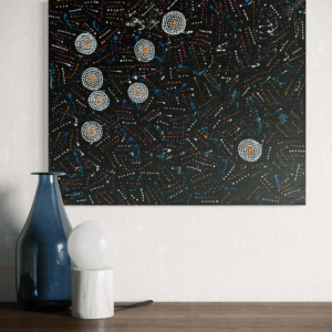 Seven Sisters Dreaming<br> Athena Nangala Granites <br> 50cm x 40cm