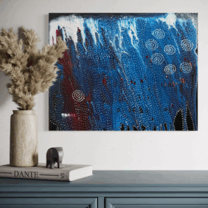 Seven Sisters Dreaming<br> Athena Nangala Granites <br> 50cm x 40cm