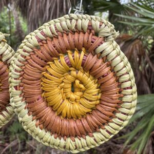 Handwoven Pandanus Earrings<br> Beatrice Namundja