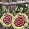 Handwoven Pandanus Earrings<br> Beatrice Namundja