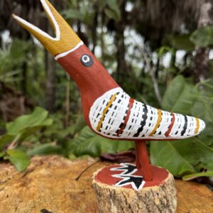 Carved Bird<br> Elah Yunupingu & Barbara Wanambi<br> 19cm x 8cm