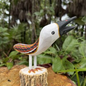 Carved Bird<br> Elah Yunupingu & Barbara Wanambi<br> 19cm x 8cm