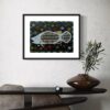 Barramundi Dreaming<br>Jock Puautjimi<br>60cmx44cm