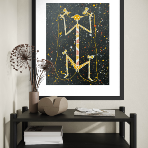 Lightening Man<br>Idrus Wurrkgidj<br>58x45cm