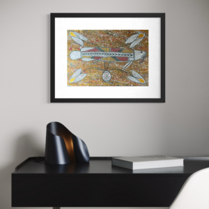Barramundi Dreaming<br>Caleb Maralngurra<br>51x35cm