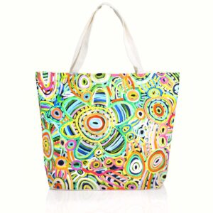 Big Tote Bag-Ramindjeri Ruwe Dreaming